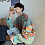 2021 New Sweater Men Winter Clothes Thicker Korean Warm Streetwear Mens Sweaters and Pullovers Harajuku