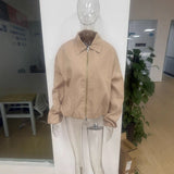 Autumn And Winter Explosion Temperament Clapping Belt Long Hair Coat Single