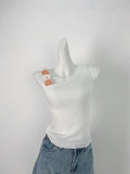 Toloer Color Lemon Yellow Vest Female Dopamine Wear With Stereo Flower Sling Handmade Hook Flower Diagonal Shoulder