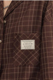 Academia V-Neck Plaid