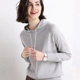 Toloer New Long-Sleeved Hoodie Sweater Women's Pullover Hoodie Loose Casual Short Top Hoodie Bottom Sweater-Outfit
