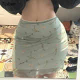 Streetwear Women's Short Skirt Y2K Low Waisted Elegant Pockets Zippered Cargo Skirt Sexy Summer Harajuku Outfits
