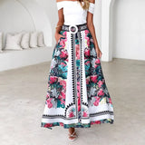 Wish Explosion Summer High Waist Tight Waist Loose Long Dress Dress Half Skirt