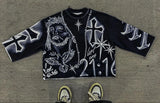 T-Shirt Five-Sleeved Loose Hip-Hop Top Tide Brand