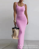 White Slim Dress LZR16640 / HDZ0222-Outfit