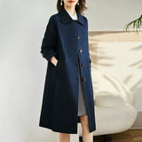 [Libu] High-End Windbreaker Female Long 2024 Spring And Autumn New Advanced Sense Temperament Casual Korean Version Coat-Outfit