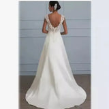 New Lace Dress European Wedding Show Low-Necked Large-Size Dress Dress