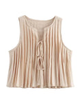 New Women's Fashion Set With Sleeveless Vest Top High Waist Half-Body Skirt