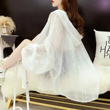 Ice Silk Sunscreen Coat Women's Lace Net Red 2025 New Thin Air Breathable Street Sunscreen