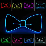 Light Up Mens Bow Tie Necktie Luminous Flashing For Dance Party Christmas Evening Party Decoration-Outfit