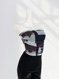 Toloer Anti-Slip Double Mesh Wipe Chest Top Design Sense Short Beautiful Inside The Hot Girl Outside The Vest