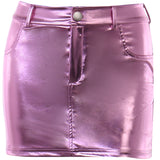 High Waist Coating Slim Spicy Skirt Women's Summer Trend Leisure Full-Length Skirt-Outfit