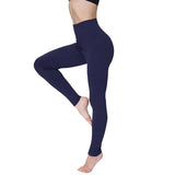 Style Brushed Pants Bottoming Trousers Thin Solid Color Skinny Tight Yoga Pants-Outfit
