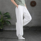Old Dad Lantern Pants Women Spring And Autumn High-Waisted Women's Trousers Loose Cotton Trousers Halen Trousers Wide Leg