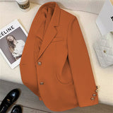 Toloer 2024 New Khaki Blazer Female Retro British Style Advanced Design Sense Versatile Small Suit-Outfit