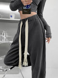 Women's Pants Loose Trousers Women 2022 Wide Cotton High Waist Sweatpants For Women Oversize Sport Pants Khaki