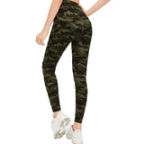 Skinny Camouflage Printed Ripped Stretch