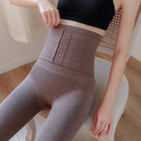 Thick Cold-Resistant Leggings Women Pregant Soft High Waist Legging Female Solid All-Match Velvet Warm Leggins