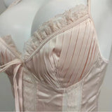 Pajamas Women Spring And Autumn Pure Breeze Summer Ice Silk Thin Small Breast With Chest Pads With Aja Syringe Aja Crotum