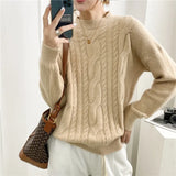 Cashmere Basic Sweaters Women New Autumn Winter Looselong Sleeve Solid Female Pullovers Warm Soft Knitwear