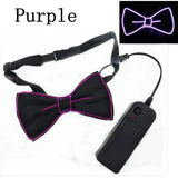 Light Up Mens Bow Tie Necktie Luminous Flashing For Dance Party Christmas Evening Party Decoration-Outfit
