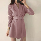 Toloer Celebrity Small Suit 2024 New Coat Female Spring And Autumn Korean Version Of Fried Street Design Sense Small Long Suit Female-Outfit