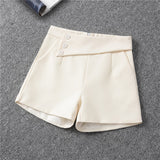 Toloer Women's Spring Wear 2024 New Skinny Casual Shorts Wear Versatile Women's Pants-Outfit