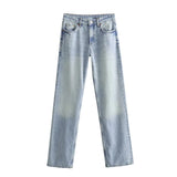 Long Leisure New Autumn 2025 Wide-Legged Jeans Women's