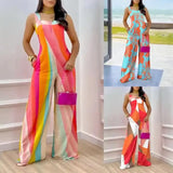 Independent Station Popular Style New Trend Printing Fashion One-Piece Trousers-Outfit