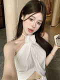 Three-Dimensional Flower Sling Vest Sexy Summer Bareback Temperament Irregular Outside Clothes Design Short