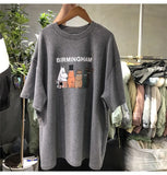 Toloer Celebrity Short-Sleeved T-Shirt Women's Wear 2024 Summer Wear New Korean Version Of Harajuku Loose-Match Half-Sleeve T-Shirt