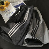 Shorts Women Summer Streetwear Thin Loose Wide Leg Shorts Bf Korean High Waist Couple Oversized Sports Shorts New-Outfit