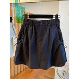 Version Of The Workwear Short Skirt Women's Summer 2025 New Loose High-Rise Slim Retro Anti-Walking Bag Hip