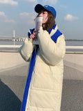2022 Winter Women Long Parkas Jackets Casual Hooded Thick Warm Windproof Parkas Sonw Coat Fashion Female Windproof