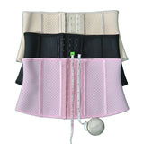 New Breathable Mesh Rubber Waist Seal 18Cm Short 9 Hook 9 Steel Bone Professional Fitness