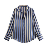 Homemade New Women's Fashion 20 Color Silk-Sense Tidling Shirt