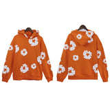 Trend Sports Shirt Hip-Hop Wood Cotton Printing Suit High Street Loose Hooded Suit-Outfit