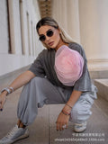 Summer New Hot Water Washing Wax Dye Faded Short-Sleeved Street Style To Make Old Cotton T-Shirt