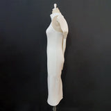 Hanging Neck Sleeveless Bow Sexy Bare Back Dress High-Rise Large Size Dress Dress Dress Dress