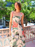 French Retro Dress Print Slings For Women In 2025