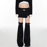 Leg Socks Pile up Socks Y2K Spicy Girl Dark Flare Leg Covers Japanese JK Women Leg Warmers Calf Boot Covers Over Knee Socks-Outfit