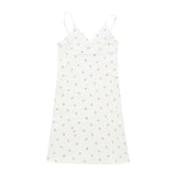 Toloer Desire Retro Print V-Neck Dress Female Summer 2024 New Floral Dress Women's