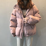 Ladies Fashionable Winter Oversized Stand Collar Down Jacket Women 2021 New Warm Thick Loose Chic Parka Bread Padded
