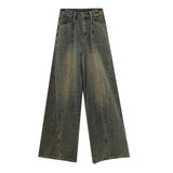 Toloer Do Old Straight Pants Jeans Women's Summer Wide Leg Pants Floor Pants Show Skinny Pants Tide-Outfit