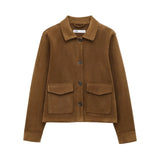 Homemade New Women's Classic Fashioned Fleet Mask Effect Jacket