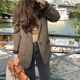 Spring And Summer New Korean Suit Slim Full-Sleeved Suit Women's Jacket Leisure Fashion Business Suit-Outfit