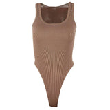 Toloer Style 2023 Summer Women's Solid Color Slim U-Neck Sleeveless Vest