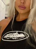 tank top with Landmark logo in white or