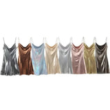 Women's Clothing 2025 Winter New Fashion Banquet Bright Metal Collar Short Sling