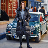Fashion Raccoon Fur Collar Womens Down Jackets Winter Coat Parka For Girl Women Puffer Female Warm Jacket Plus Size Coats